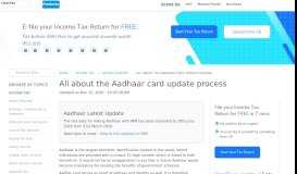
							         Aadhar card update / Correction: Details on Aadhaar card update ...								  
							    