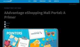 
							         AAdvantage eShopping Mall Portal: A Primer - RewardExpert.com								  
							    