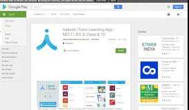 
							         Aakash iTutor Learning App - NEET/JEE & Class 8-10 - Apps ...								  
							    