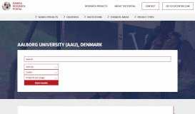 
							         Aalborg University (AAU), Denmark | Danida Research Portal								  
							    
