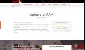 
							         AAMI Careers and Job Opportunities								  
							    