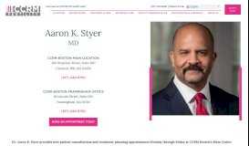 
							         Aaron K. Styer, MD - Boston Fertility & IVF Doctor | CCRM Fertility Clinic								  
							    