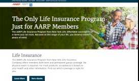 
							         AARP Life Insurance Program from New York Life - NYLAARP								  
							    