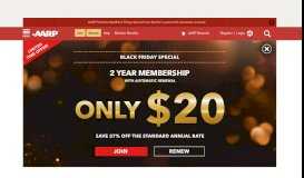 
							         AARP® Official Site - Join & Explore the Benefits								  
							    