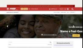 
							         AARP Online Community: Home								  
							    