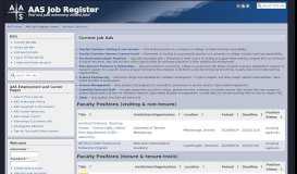 
							         AAS Job Register: Current Job Ads								  
							    