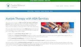 
							         ABA Services | Applied Behavioral Counseling								  
							    