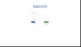 
							         Abacus Login								  
							    