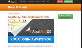 
							         AbaData2: Your login awaits you - AbaData								  
							    