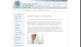 
							         ABAM Certification - American Board of Addiction MedicineAmerican ...								  
							    