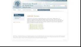 
							         ABAM Newsletters - American Board of Addiction MedicineAmerican ...								  
							    
