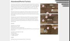 
							         Abandoned Portal Factory by Kyatt/Impostor Cat Games								  
							    