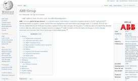 
							         ABB Group - Wikipedia								  
							    