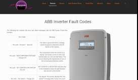 
							         ABB Inverter Fault Codes - Empower Energy								  
							    