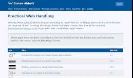 
							         abbottapps Web Handling | Prof Steven Abbott								  
							    