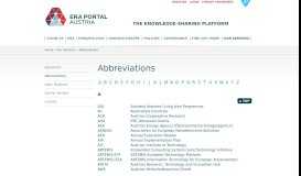
							         Abbreviations - ERA Portal Austria								  
							    