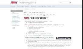 
							         ABBYY SDK News Archive 2013 [Technology Portal]								  
							    