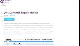 
							         ABC Customer Request Tracker | Quick Base								  
							    
