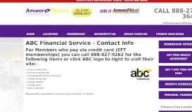 
							         ABC Financial Services - Answer is Fitness								  
							    