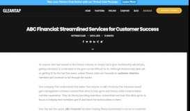 
							         ABC Financial: Streamlined Services for Customer Success - Gleantap								  
							    