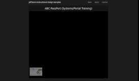 
							         ABC PassPort (Systems/Portal Training) - Jeff Dunn Instructional ...								  
							    