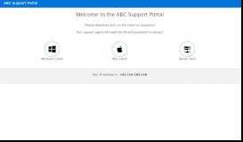 
							         ABC Support Portal								  
							    