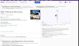 
							         ABC Towing & Recovery in Portales - Yahoo! Search								  
							    