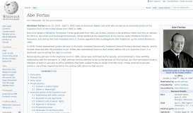 
							         Abe Fortas - Wikipedia								  
							    