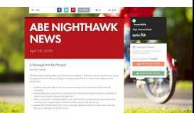 
							         ABE NIGHTHAWK NEWS | Smore Newsletters for Education								  
							    