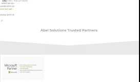 
							         Abel Solutions Trusted Partners - Partners - Abel Solutions								  
							    
