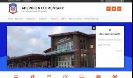 
							         Aberdeen Elementary / Homepage - Moore County Schools								  
							    