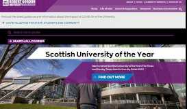 
							         Aberdeen's Robert Gordon University (RGU) Home | A Top Ranking ...								  
							    