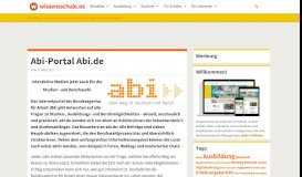 
							         Abi-Portal Abi.de - wissensschule.de								  
							    