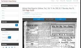 
							         Abilene Daily Reporter (Abilene, Tex.) - The Portal to Texas History								  
							    