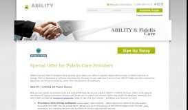 
							         ABILITY & Fidelis Care								  
							    