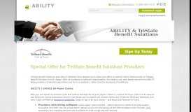 
							         ABILITY & TriState Benefit Solutions								  
							    