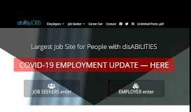 
							         abilityJOBS – The leading employment site for Job Seekers with ...								  
							    