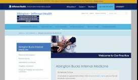 
							         Abington Bucks Internal Medicine - Abington - Jefferson Health								  
							    