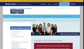 
							         Abington OB/GYN Associates - Abington - Jefferson Health								  
							    