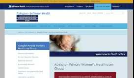 
							         Abington Primary Women's Healthcare Group - Abington - Jefferson ...								  
							    