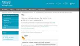 
							         abmeldungen über das LSF-Portal - FH Bielefeld								  
							    