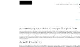 
							         Abo-Verwaltung: Lösung für wiederkehrende Zahlungen - Novalnet AG								  
							    