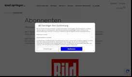 
							         Abonnenten - Axel Springer SE								  
							    