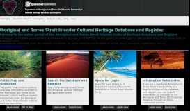 
							         Aboriginal and Torres Strait Islander Cultural Hertiage Database and ...								  
							    