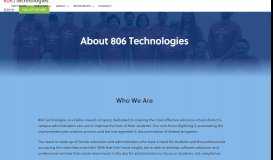 
							         About - 806 Technologies								  
							    