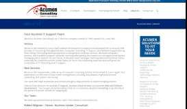 
							         About Acumen IT Support - St Louis Technology Services								  
							    