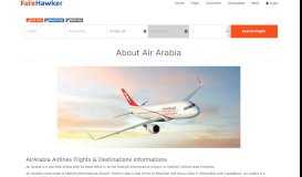 
							         About Air Arabia Flight Ticket Booking | FareHawker - An Aviation Portal								  
							    