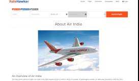 
							         About Air India Flight Ticket Booking | FareHawker - An Aviation Portal								  
							    