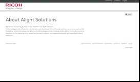 
							         About Alight Solutions - Ricoh US - Contact Us								  
							    