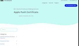 
							         About Apple Push Certificate – Miradore Support								  
							    